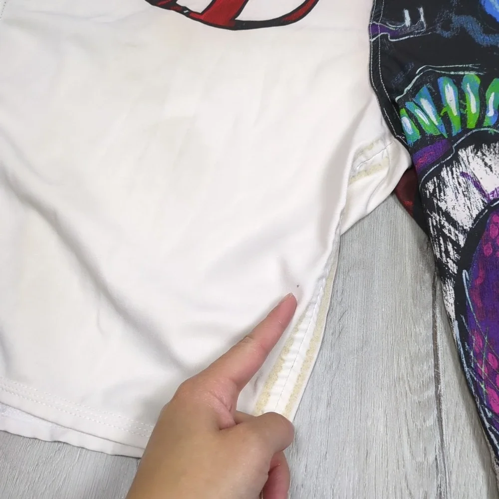 VTG Y2K O'Neil Byerly Freak Boardshorts Mens 40 White Skull Octopus Wax Comb 10